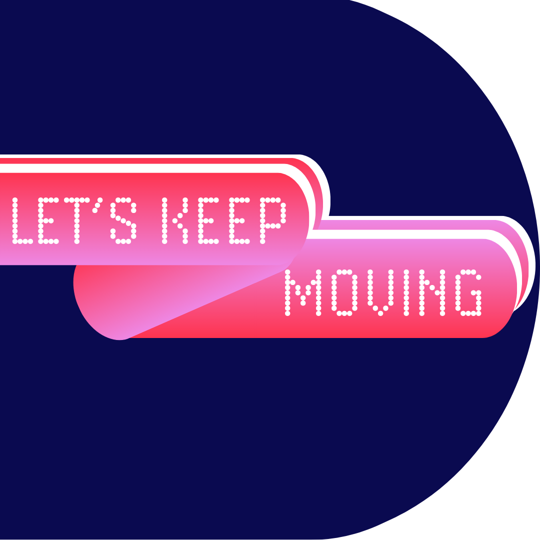 Let's keep moving capsule 40 ans fond bleu