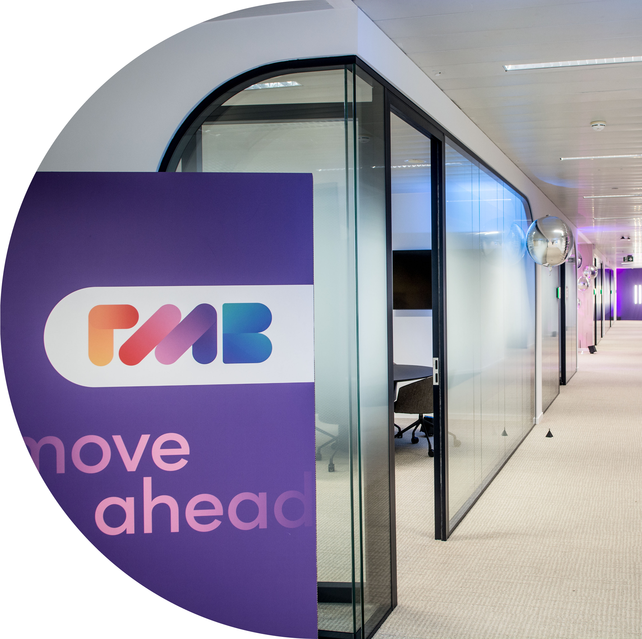 RMB-kantoren met logo