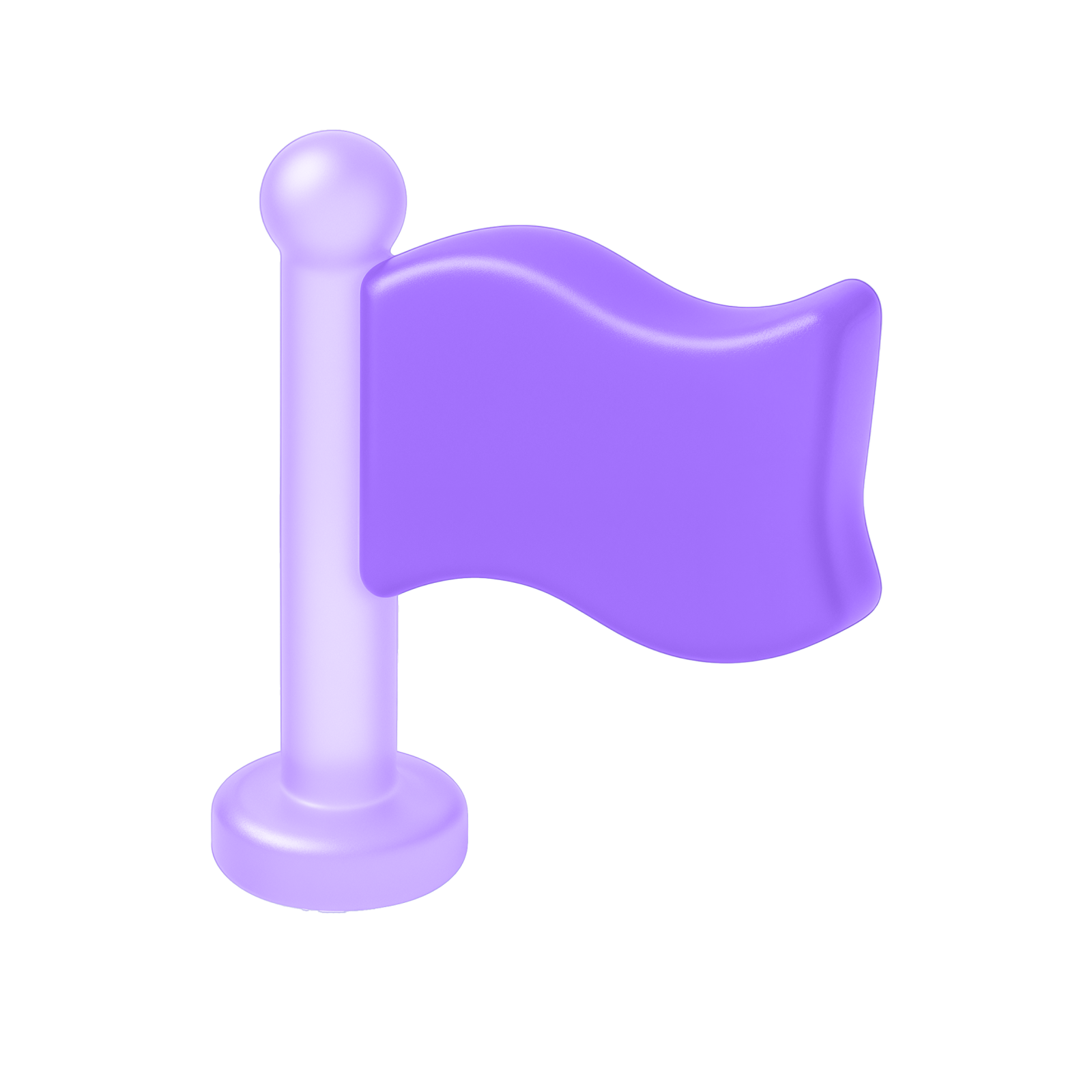 attention danger flag mauve icon