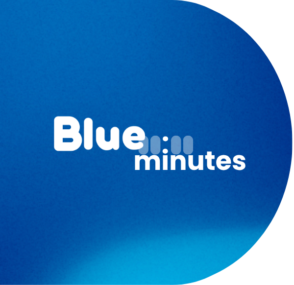 blauwe minuten capsule transparante achtergrond