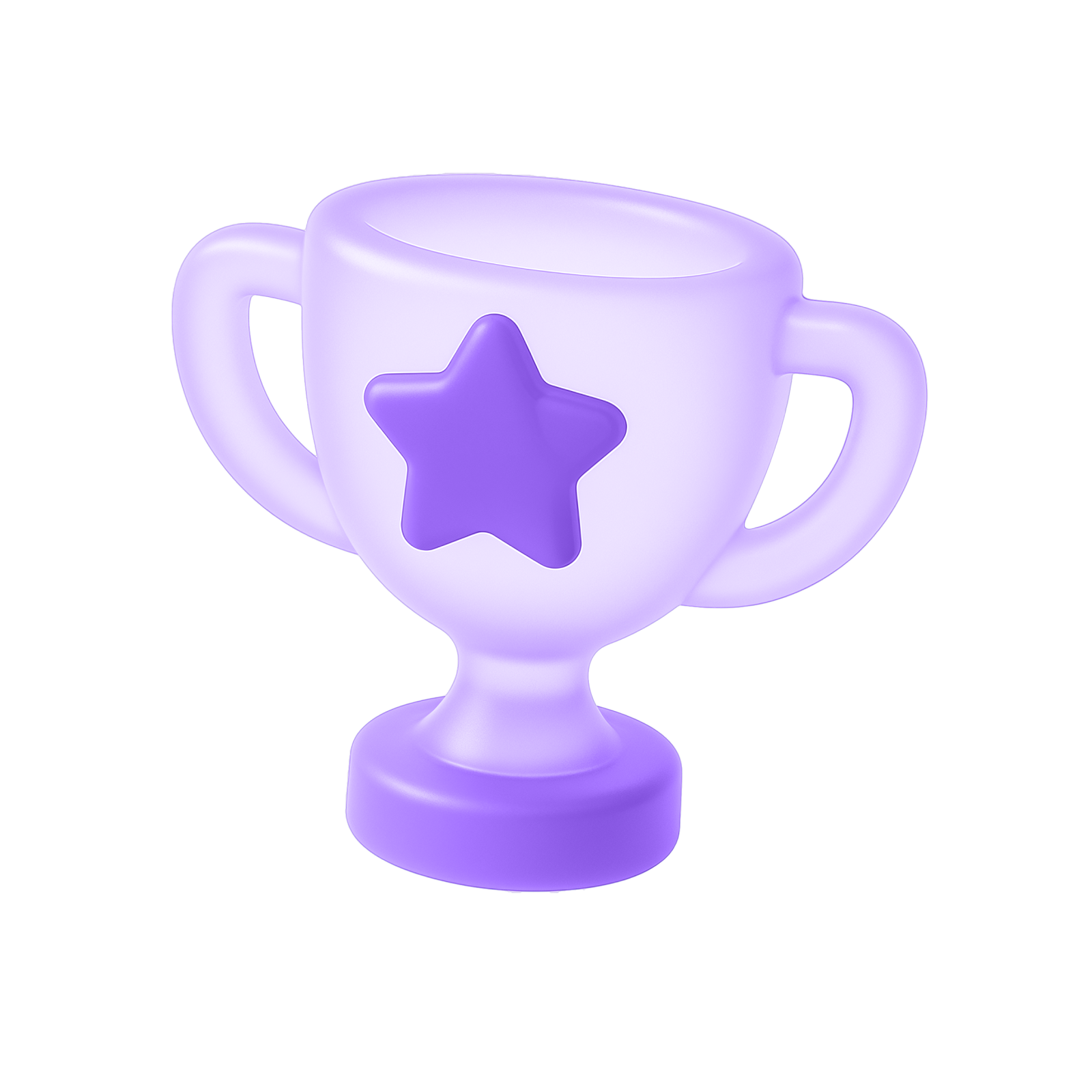 purple pictogram trophy